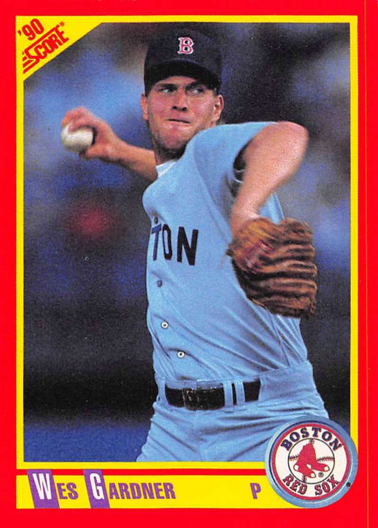 1990 Score #348 Wes Gardner VG Boston Red Sox 
