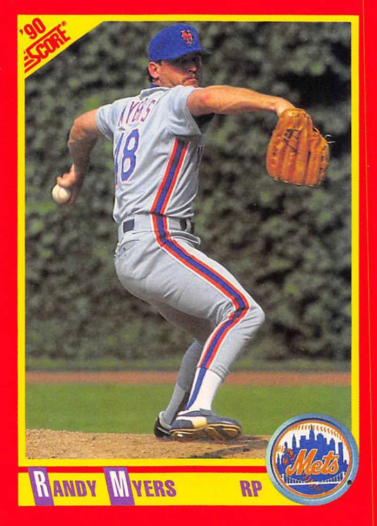 1990 Score #351 Randy Myers VG New York Mets 