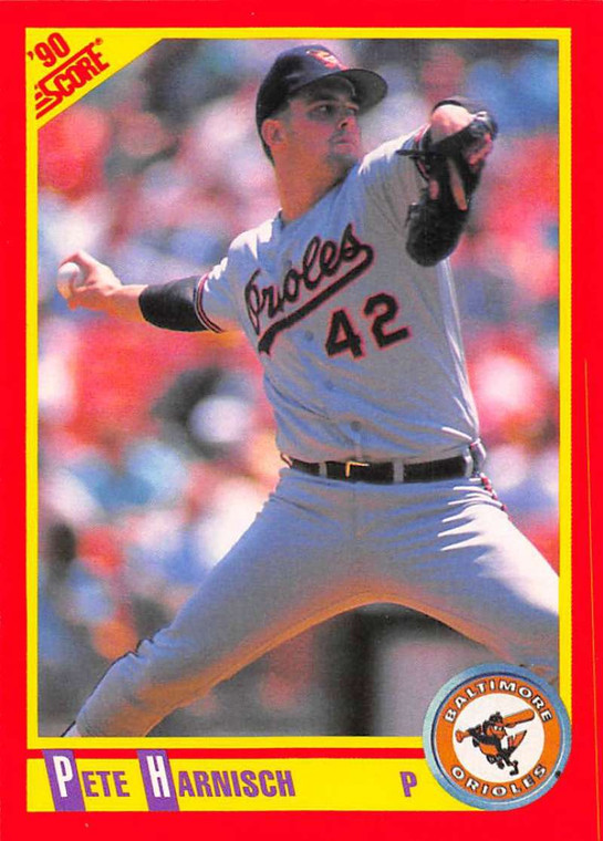 1990 Score #355 Pete Harnisch VG Baltimore Orioles 