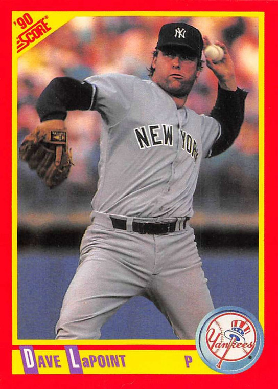 1990 Score #357 Dave LaPoint VG New York Yankees 