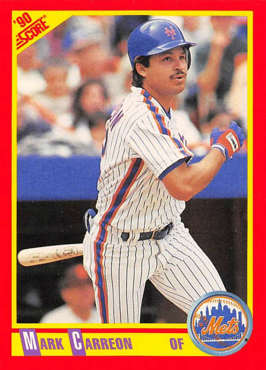 1990 Score #363 Mark Carreon VG New York Mets 