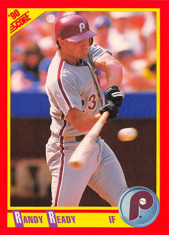 1990 Score #376 Randy Ready VG Philadelphia Phillies 
