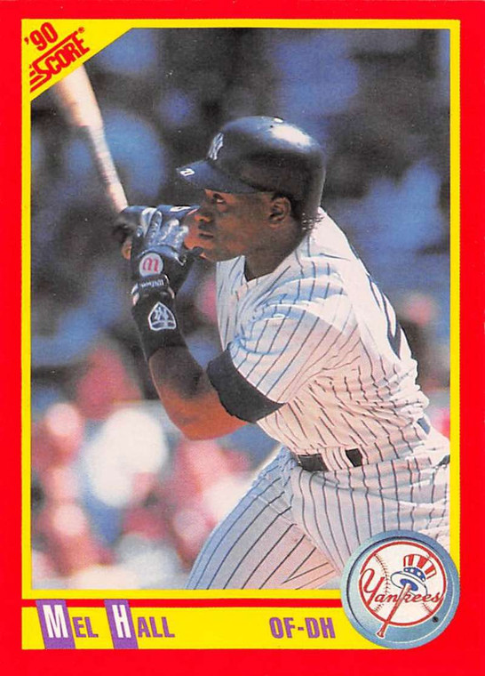 1990 Score #383 Mel Hall VG New York Yankees 