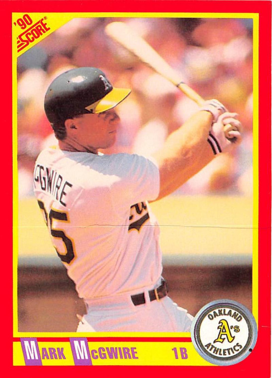 1990 Score #385 Mark McGwire VG Oakland Athletics 
