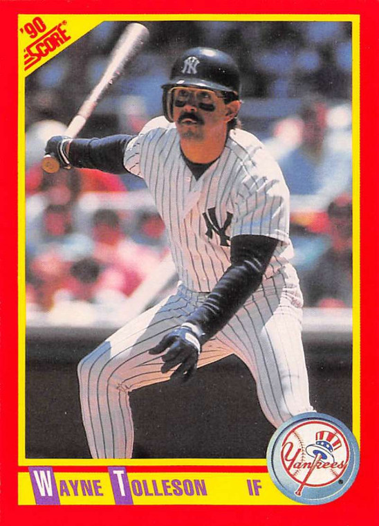 1990 Score #386 Wayne Tolleson VG New York Yankees 
