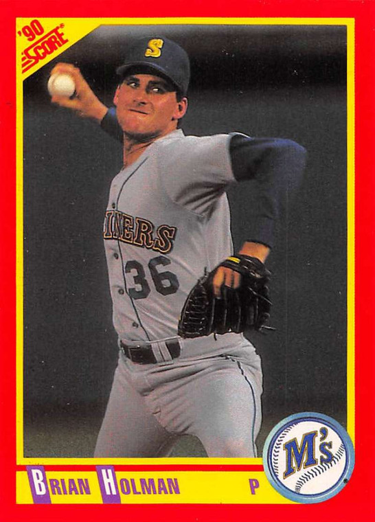 1990 Score #387 Brian Holman VG Seattle Mariners 