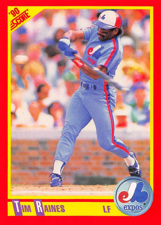 1990 Score #409 Tim Raines VG Montreal Expos 