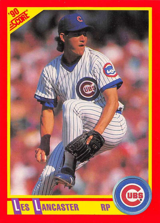 1990 Score #413 Les Lancaster VG Chicago Cubs 