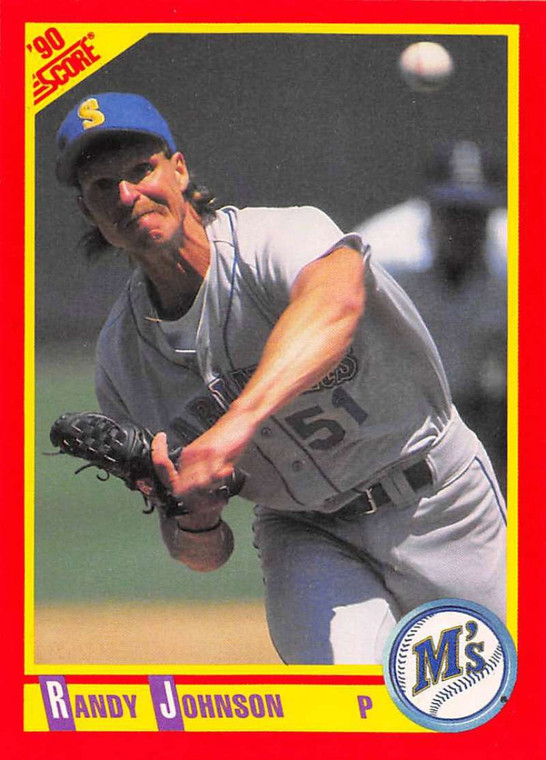 1990 Score #415 Randy Johnson VG Seattle Mariners 