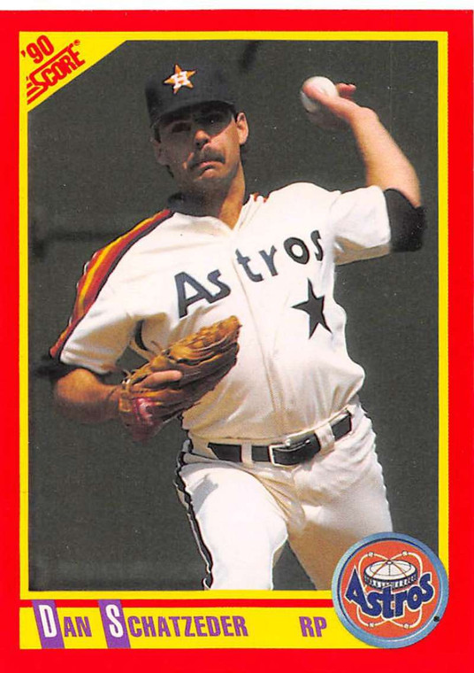 1990 Score #418 Dan Schatzeder VG Houston Astros 