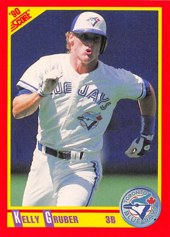 1990 Score #425 Kelly Gruber VG Toronto Blue Jays 