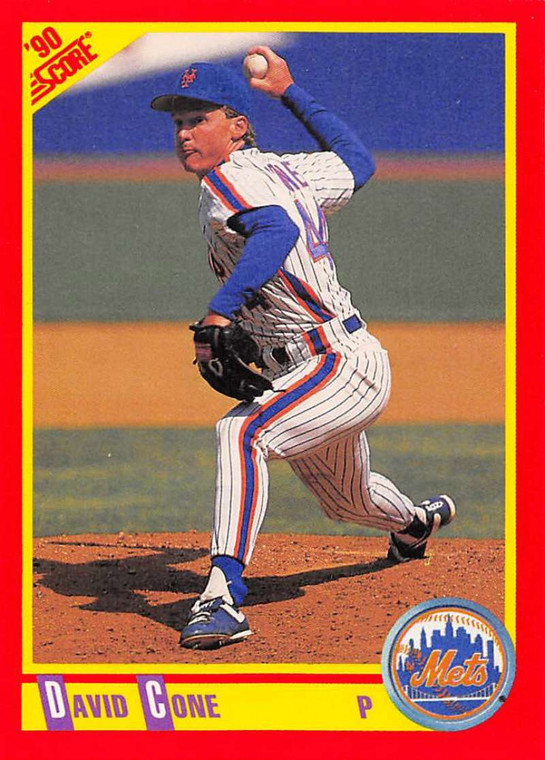 1990 Score #430 David Cone VG New York Mets 