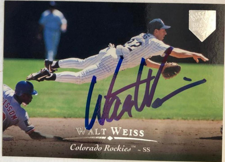 Walt Weiss Autographed 1995 Upper Deck Electric Diamond #413