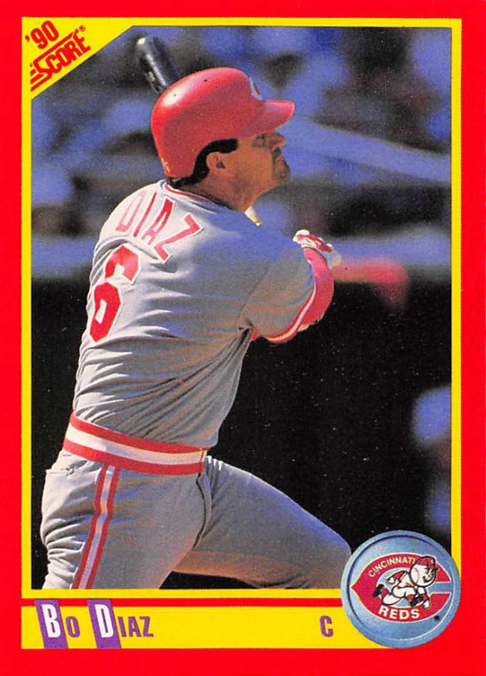 1990 Score #434 Bo Diaz VG Cincinnati Reds 