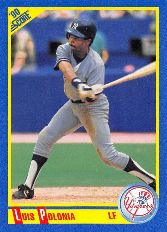 1990 Score #442 Luis Polonia VG New York Yankees 