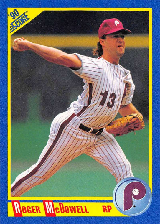 1990 Score #445 Roger McDowell VG Philadelphia Phillies 