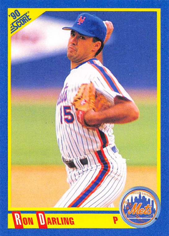 1990 Score #446 Ron Darling VG New York Mets 