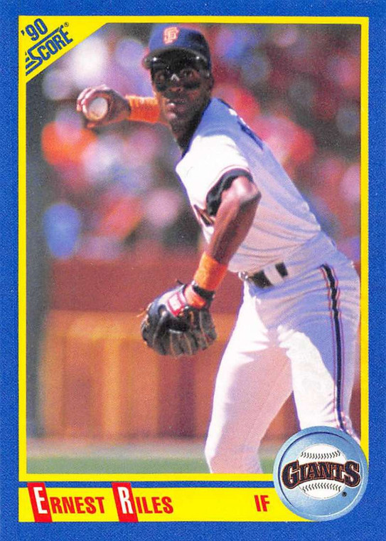 1990 Score #447 Ernest Riles VG San Francisco Giants 