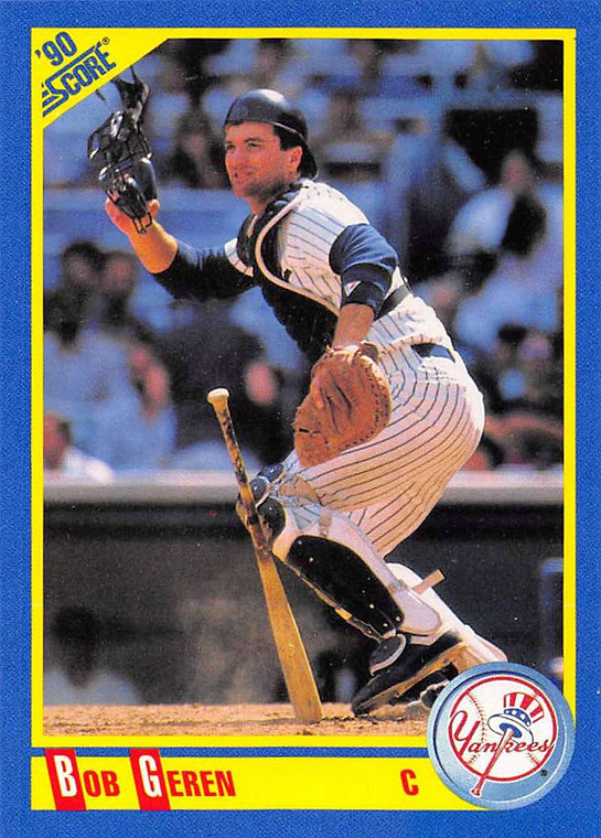 1990 Score #464 Bob Geren VG New York Yankees 