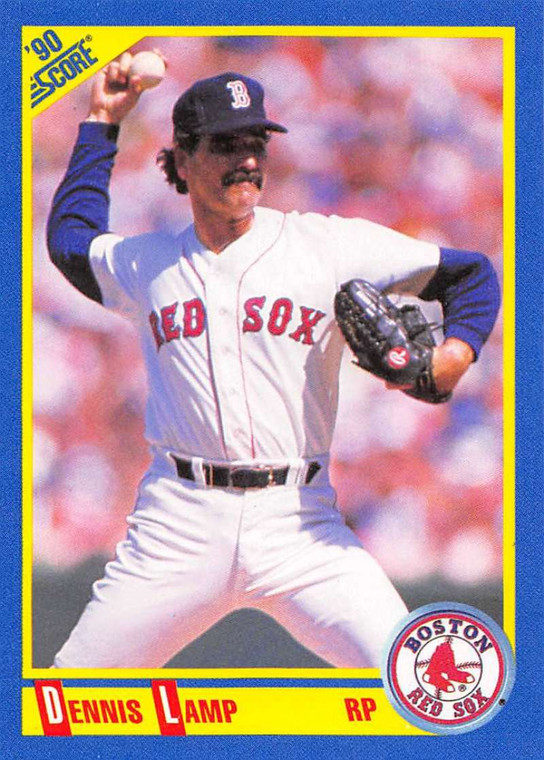 1990 Score #471 Dennis Lamp VG Boston Red Sox 