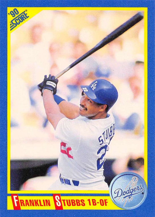 1990 Score #478 Franklin Stubbs VG Los Angeles Dodgers 