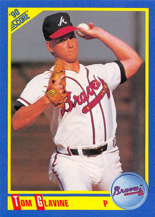 1990 Score #481 Tom Glavine VG Atlanta Braves 