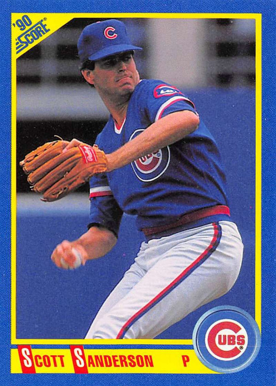 1990 Score #488 Scott Sanderson VG Chicago Cubs 