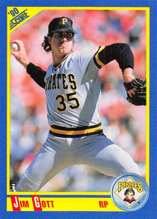1990 Score #515 Jim Gott VG Pittsburgh Pirates 