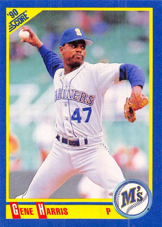 1990 Score #548 Gene Harris VG Seattle Mariners 