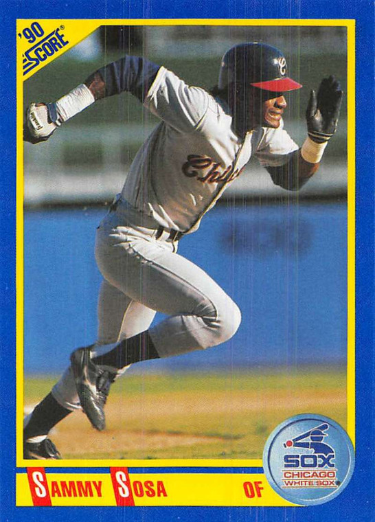 1990 Score #558 Sammy Sosa VG RC Rookie Chicago White Sox 