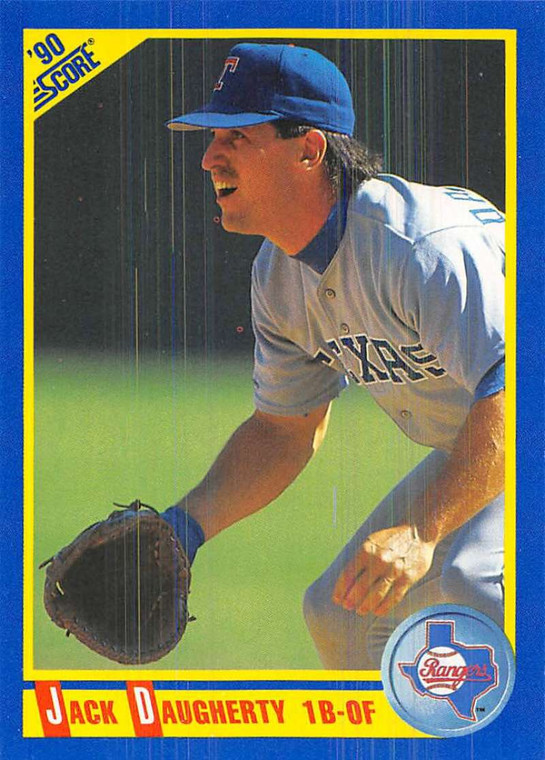 1990 Score #564 Jack Daugherty VG RC Rookie Texas Rangers 