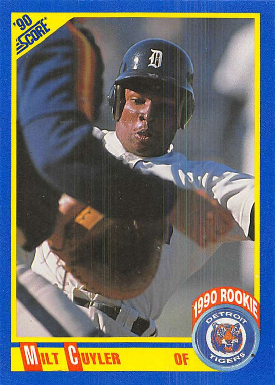 1990 Score #583b Milt Cuyler COR VG RC Rookie Detroit Tigers 