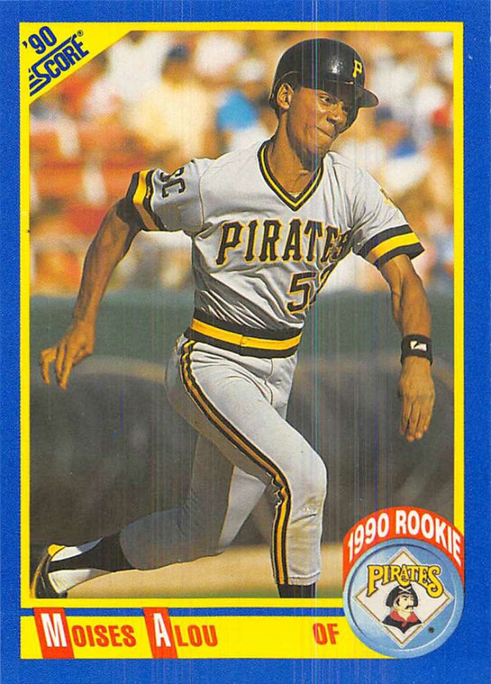 1990 Score #592 Moises Alou VG RC Rookie Pittsburgh Pirates 