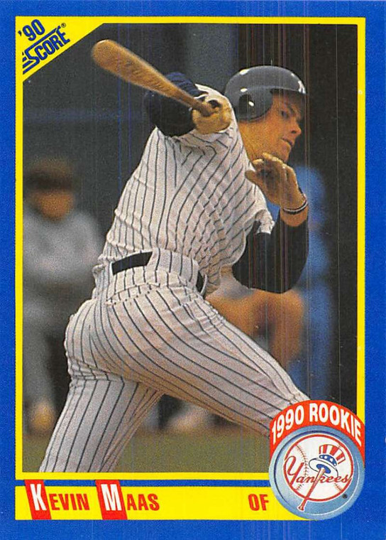 1990 Score #606 Kevin Maas VG RC Rookie New York Yankees 
