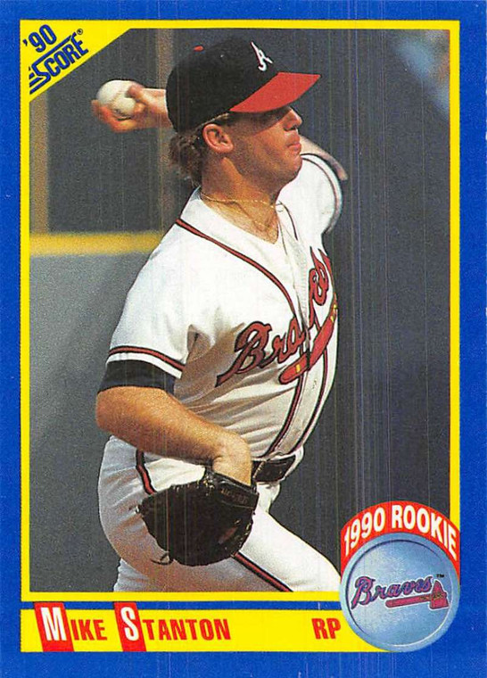 1990 Score #609 Mike Stanton VG RC Rookie Atlanta Braves 