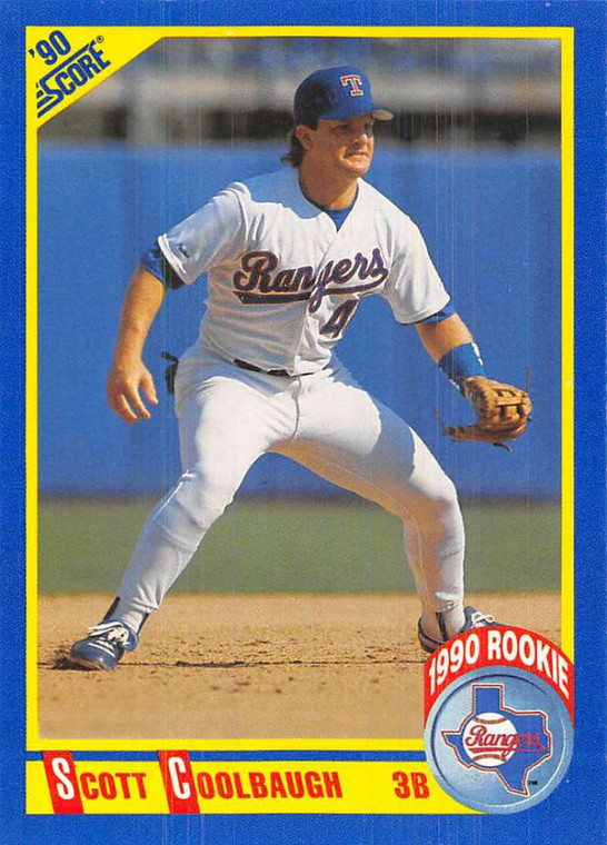 1990 Score #612 Scott Coolbaugh VG RC Rookie Texas Rangers 