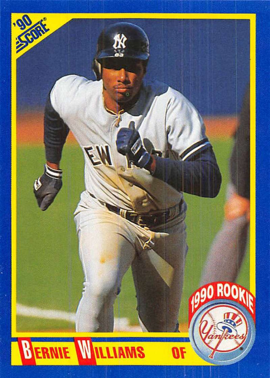 SOLD 58183 1990 Score #619 Bernie Williams VG RC Rookie New York Yankees 
