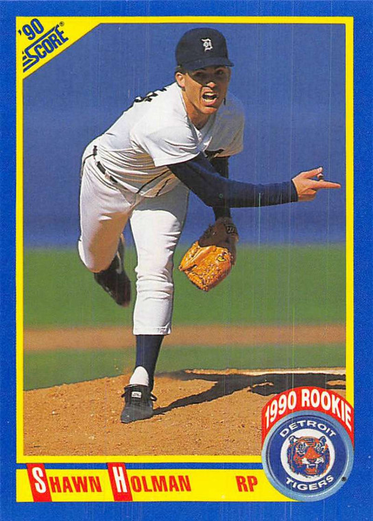 1990 Score #620 Shawn Holman VG RC Rookie Detroit Tigers 
