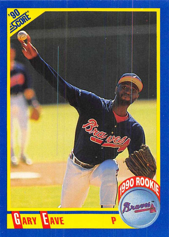 1990 Score #621 Gary Eave VG RC Rookie Atlanta Braves 