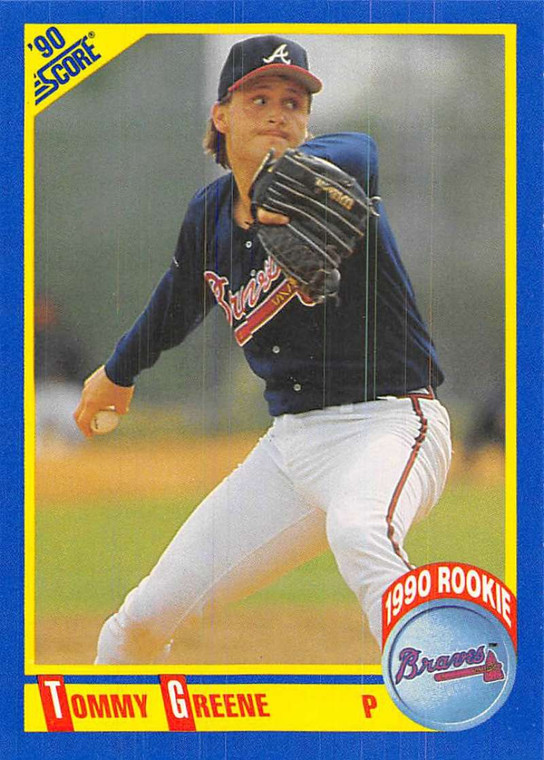 1990 Score #640 Tommy Greene VG RC Rookie Atlanta Braves 