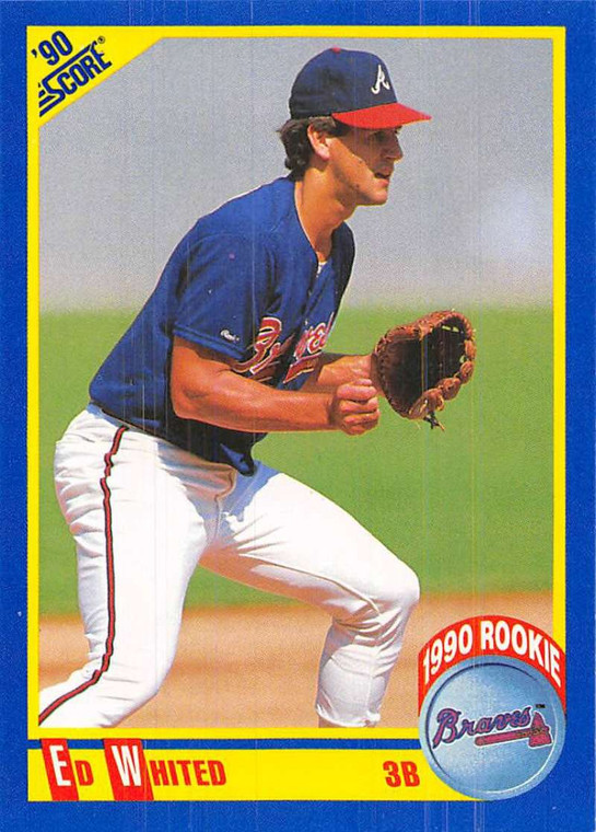 1990 Score #644 Ed Whited VG RC Rookie Atlanta Braves 