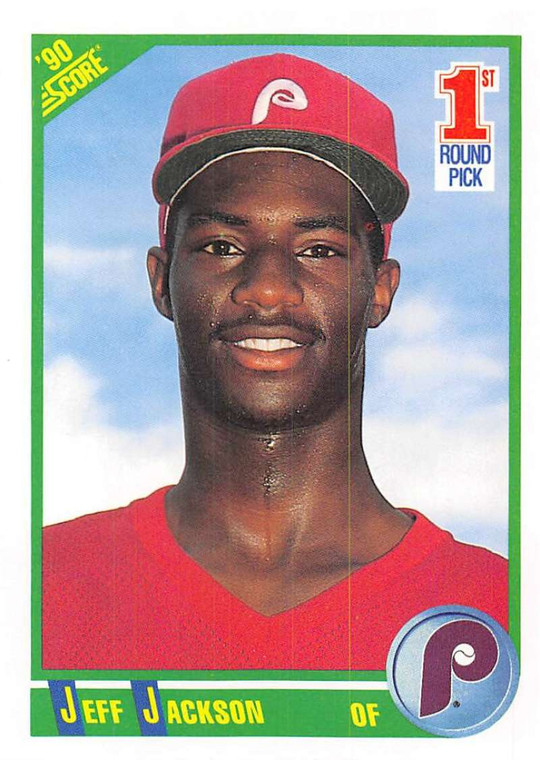 1990 Score #678 Jeff Jackson VG RC Rookie Philadelphia Phillies 