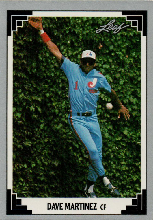 1991 Leaf #8 Dave Martinez VG Montreal Expos 