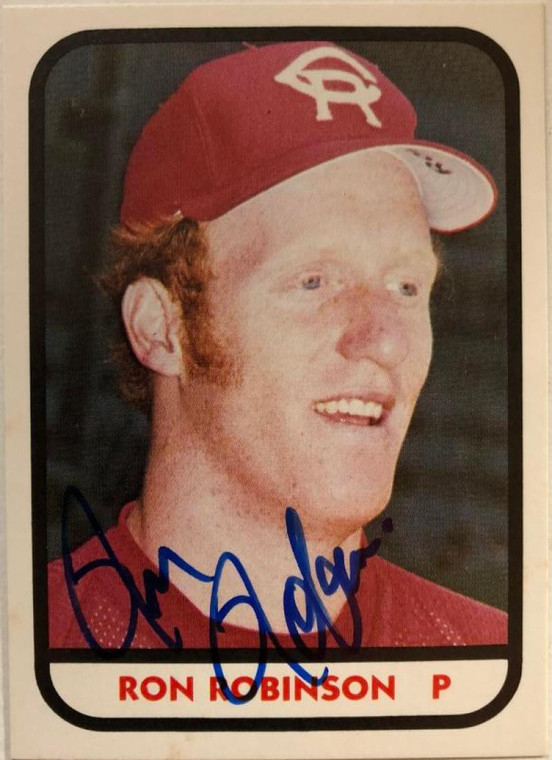 Ron Robinson Autographed 1981 TCMA Cedar Rapids Reds #6