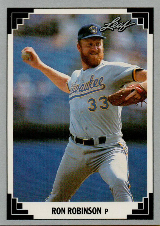 1991 Leaf #14 Ron Robinson VG Milwaukee Brewers 