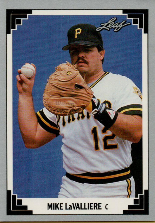 1991 Leaf #15 Mike LaValliere VG Pittsburgh Pirates 