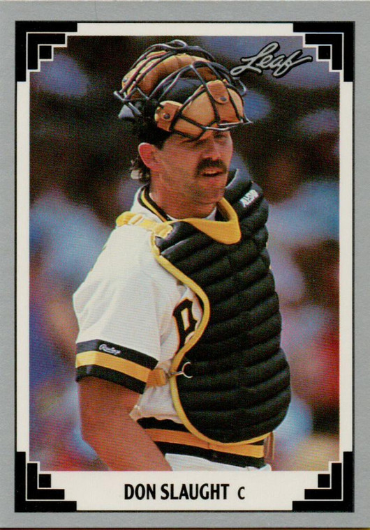1991 Leaf #29 Don Slaught VG Pittsburgh Pirates 