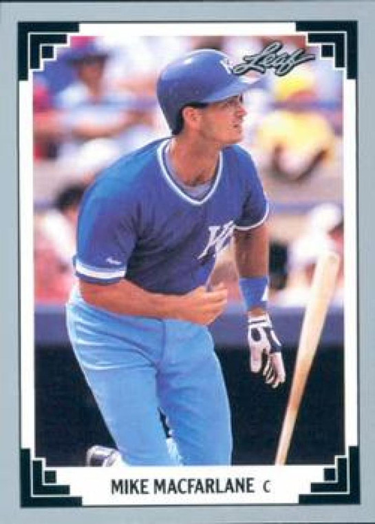 1991 Leaf #30 Mike Macfarlane VG Kansas City Royals 