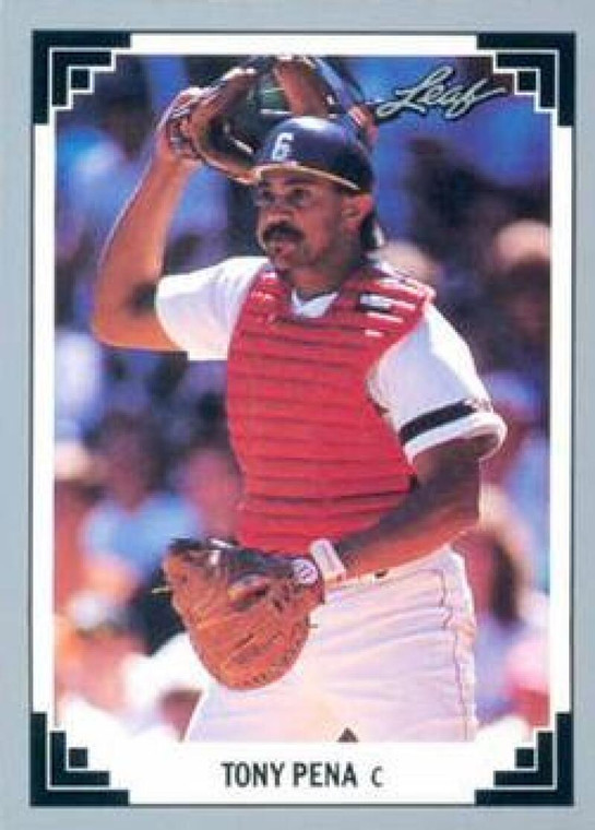 1991 Leaf #33 Tony Pena VG Boston Red Sox 