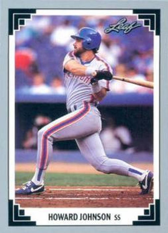 1991 Leaf #34 Howard Johnson VG New York Mets 